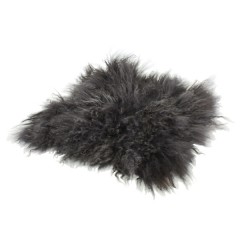 LAMB FUR CHAIR PAD GRAY 